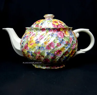 Buy James Kent Du Barry Pattern Chintz Swirl Shape 1 Teapot • 50.95£