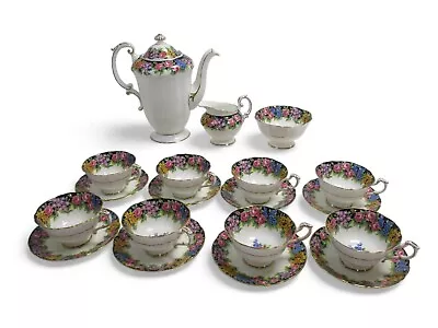 Buy Paragon Old English Garden Fine Bone China Set 8 Cups Saucers Milk Sugar Teapot • 195£