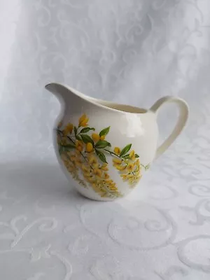 Buy Vintage J & G Meakin Pottery Small Cream Jug With Yellow Floral Design • 5£