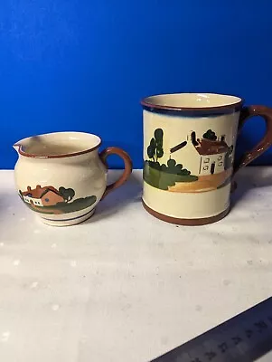Buy Vintage Torquay Mottoware Mug Cup And Jug • 5£