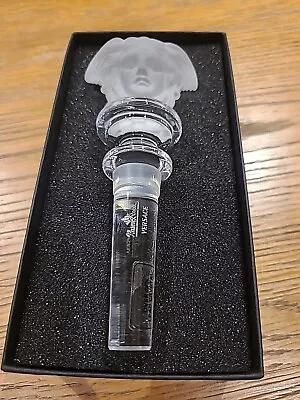 Buy Rosenthal Versace Medusa Head Glass Crystal Bottle Wine Stopper Boxed Brand New • 59£