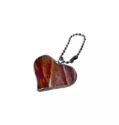 Buy Handmade Stained Glass Mini Heart Gift Unleaded Tiffany-style Copper Foil • 5.50£