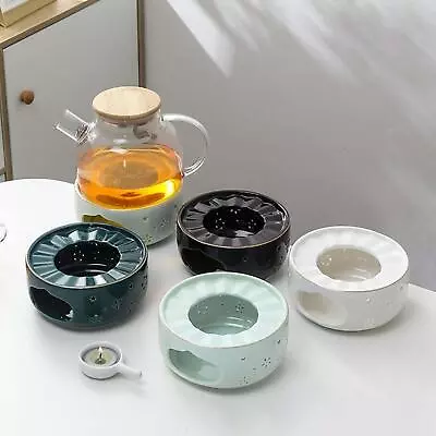 Buy Ceramic Teapot Warmer Tealight Heating Burner Buffet Server Warmer Coffee Tea • 19.16£