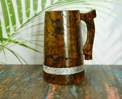 Buy Viking Style 22OZ Wooden Beer Mug-Drinking Vessel For Pubs,Bars Tankard Beer Mug • 30.10£