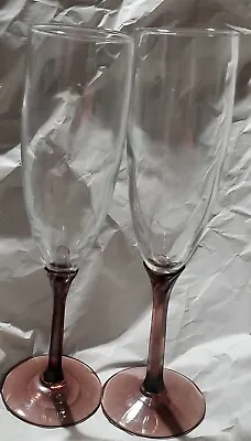 Buy Libbey Glassware Vintage Purple Vine Glasses Set Of Two 8/7 • 19.08£