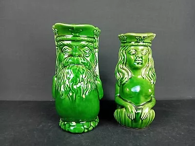 Buy Vintage Gurgle Fish Jugs Neptune And Mermaid, Dartmouth Green, Rare, Collectable • 99.99£