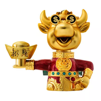 Buy  Bull Statue Desktop Toys Mascot Ox Ornament Ornaments Interior • 11.68£