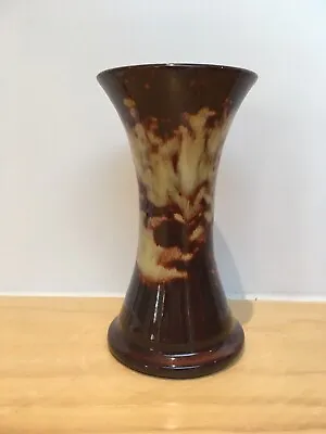 Buy Gwenny Studio Pottery Vase, Cream/ Brown Glaze Signed, Handmade Wales • 10.99£