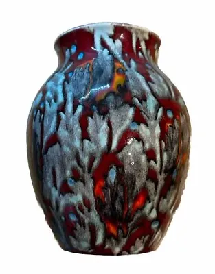 Buy Poole Pottery ‘Red Magma’ Vase • 6.79£