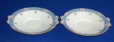 Buy Tuscan China Pair Of Tab Handle Rose Pattern Cake Plates, Sandwich Plates.  • 16.99£