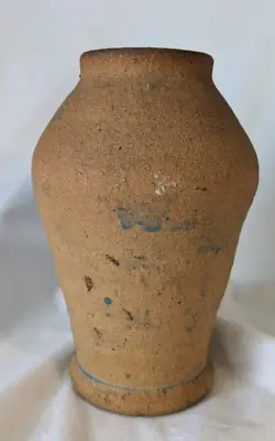 Buy Rustic HANDMADE Pottery Vase - Brown/Beige Unglazed Stoneware • 28.76£