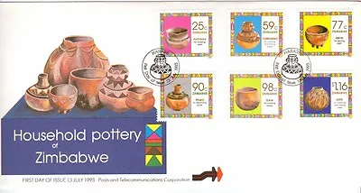 Buy Zimbabwe, 1993 Household Pottery Of Zimbabwe,  Illust Fdc. • 1£