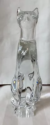 Buy Elegant BACCARAT French Clear Crystal Egyptian Cat Figurine-Perfect • 72.04£