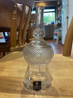 Buy Edinburgh Crystal Thistle Glass Bell - Large • 20£