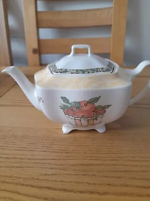 Buy Unmarked English China Teapot - Unusual Square Shape -800ml Capacity • 12£