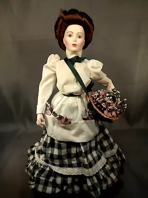 Buy Porcelain Doll (280 )   The Lavander  Girl   RARE Franklin Porcelain • 90£