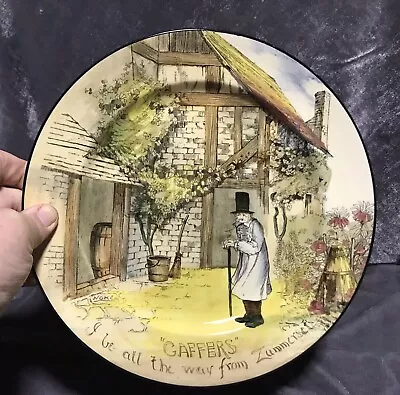 Buy Royal Doulton Dickens Ware Plate - Gaffers - Zummerset - B7 • 8.99£