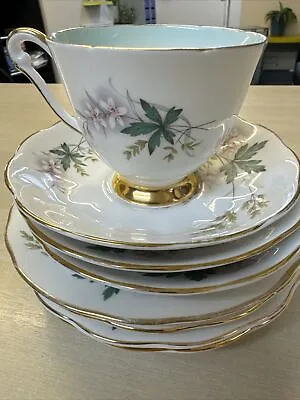 Buy Louise By Queen Anne China Cup 6x Side Plates 3x Saucers • 25£