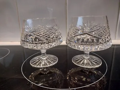 Buy Set Of 2 Tyrone Crystal Brandy Glasses, Irish Cut Glass Crystal, Slieve Donard. • 18£