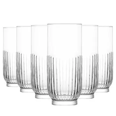 Buy 6x LAV Tokyo Highball Glasses Tall Glass Water Drinking Tumblers Set 395ml • 12£