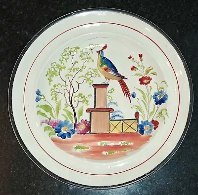 Buy Rare Regency Swansea Dillwyn Creamware 'Bird On A Pedestal' Plate C 1825 • 70.99£