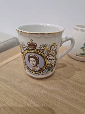 Buy Queen Elizabeth II 1977 Jubilee Commemorative Mug Falcon Ware Pottery  • 10£