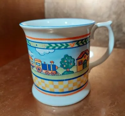 Buy Queens Fine Bone China Train Design Flared Tea Coffee Mug Made In England  • 12£