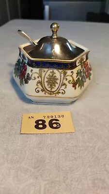 Buy BEAUTIFUL Antique C 1910 Noritake Nippon Hexagonal Raised Lidded Pot/Jar. China • 29.99£