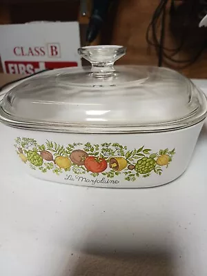 Buy Corning Ware La Marjolaine A-2-B With Vintage Pyrex A-9-C Lid W.11180MA STAMP • 284.62£