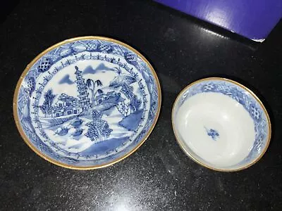 Buy Antique Blue & White Bone China Blue & White Tea Bowl & Saucer Spode? • 40£