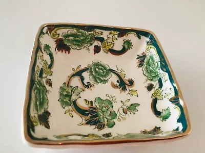 Buy MASONS CHARTREUSE DISH - Hand Painted, Very Beautiful Exotic Image, Vintage Item • 17.99£