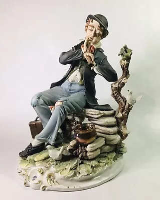 Buy Vintage Capodimonte Meneghetti Figurine Ltd Ed 127/250 Whistle Pipe Playing Man • 59£