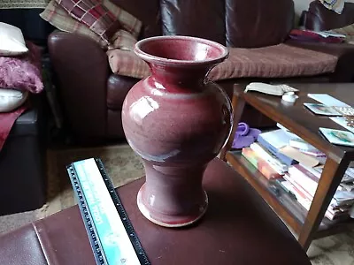 Buy M. Kennedy Studio Pottery. Stoneware Flambe Glaze Vase. 8  Tall, 3.5  Rim Dia. • 18£
