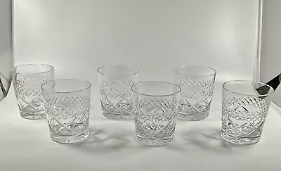 Buy SET OF 6 CUT LEAD CRYSTAL WHISKEY GLASSES Sh53 • 19.99£