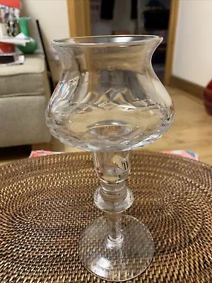 Buy Stemmed  Crystal Glass Candle Holder - 19.5cm Tall • 12£