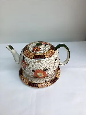 Buy Antique Burleigh Ware Oriental Pattern Teapot With Stand • 25£