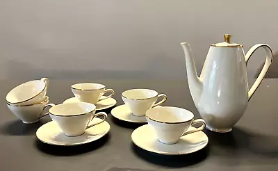 Buy Beautiful Vintage ALKA BAVARIA Porcelain GERMAN Coffee Set - GOLD TRIM • 30£