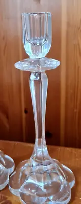 Buy 24% Lead Crystal Candle Stick Holder Dinner / Taper Vintage Nachtmann Clear • 16.99£