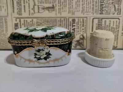 Buy Vintage Trinket Box Dresden China  Delprado Ep 19 • 7.50£