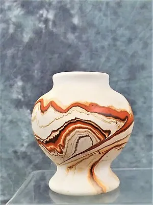 Buy Nemadji Pottery Small Vase Oranges/rusts/white Made In The U.s.a. 3.5  • 30.81£