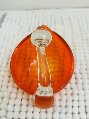 Buy Vintage Murano Orange Art Glass Swan Bowl • 28.56£