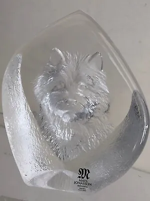 Buy Mats Jonasson Swedish Art Glass 'Wolf' Paperweight / Sculpture Signed 3699 • 25£