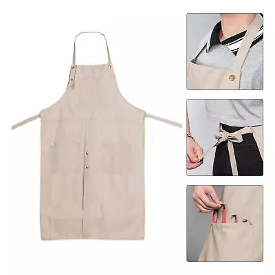 Buy Pottery Apron For Women Men Anti-Fouling Painting Anti-Oil Canvas Clay Apron • 19.98£