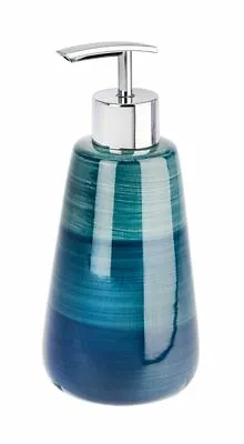 Buy Wenko Pottery Petrol Blue Ceramic Soap Dispenser 22647800 • 14.65£
