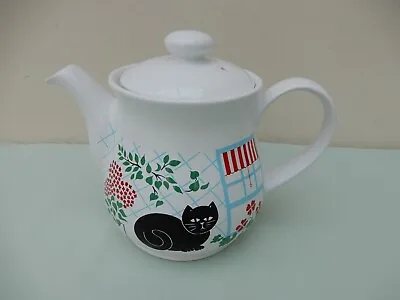 Buy Vintage Retro 1980s Sadler Boots Black Cat Pottery Ceramic Teapot Tea Pot • 9.65£
