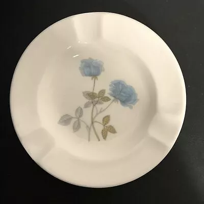 Buy Vintage Wedgwood China 'Ice Rose' Pattern Small White Blue Floral Ashtray • 11.99£