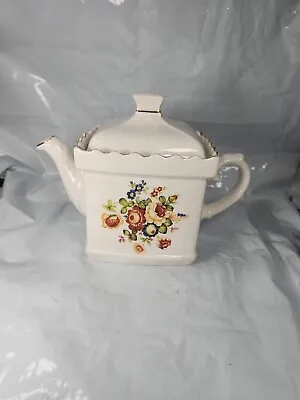Buy Beautiful Vintage James Sadler Gold Rimmed Floral Teapot Collectors Item Retro  • 7.99£
