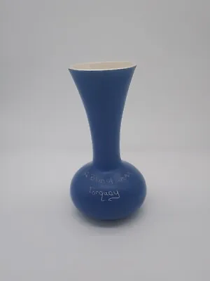 Buy Devon Moor Pottery, Devon Blue Vase, Torquay • 25£