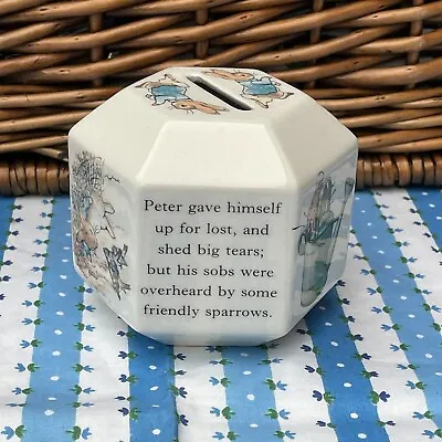 Buy Vintage Wedgewood Beatrix Potter Peter Rabbit Ceramic Money Box - NO STOPPER • 6.95£