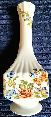 Buy Aynsley Small White Vintage English Cottage Garden Fine Bone China Flower Vase • 4.99£